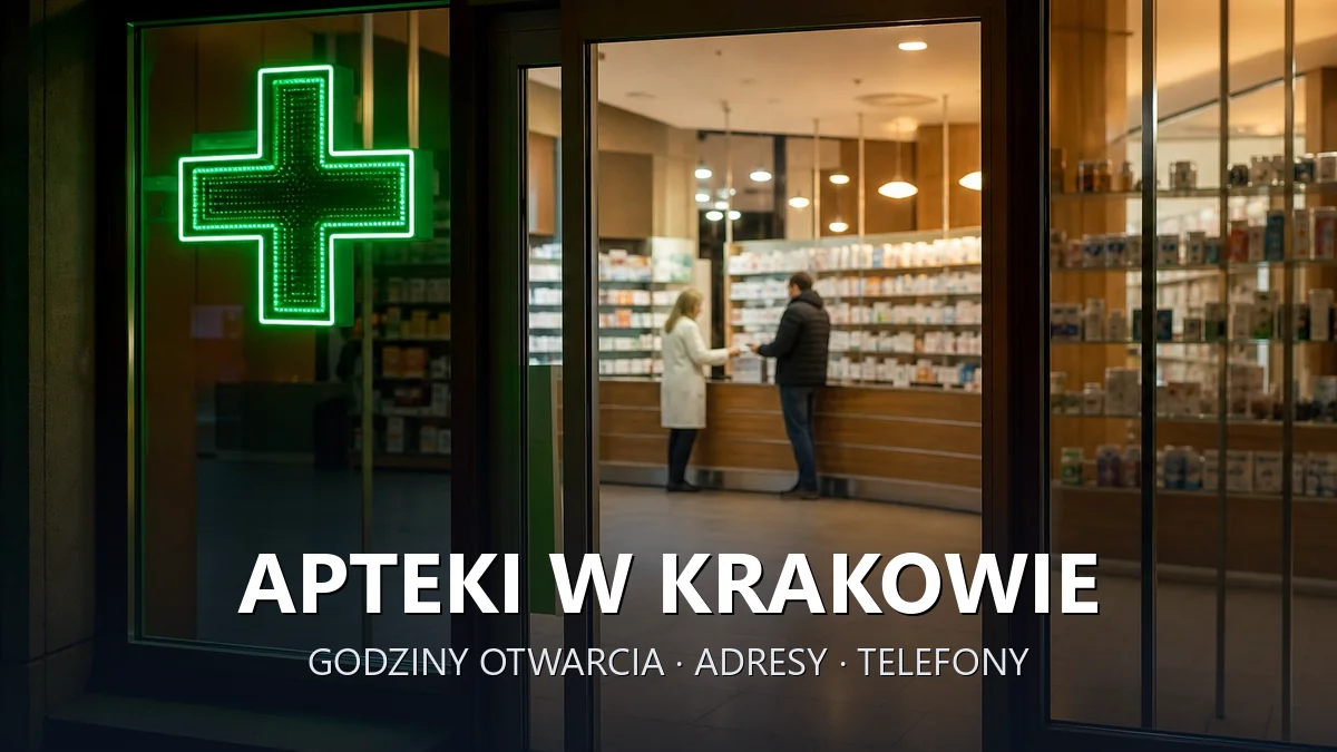 Apteki w Krakowie - godziny otwarcia i dyżury