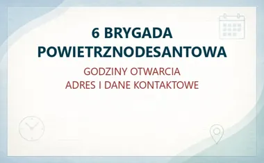6 BRYGADA POWIETRZNODESANTOWA w Krakowie – godziny otwarcia i dane kontaktowe