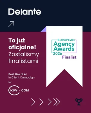 Ważna nominacja dla Delante. Krakowska agencja w finale European Agency Awards 2026 za kampanię dla Kiwi.com