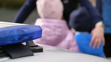 Radiowóz i numer 112. Krakowscy policjanci uczyli przedszkolaki zasad bezpieczeństwa