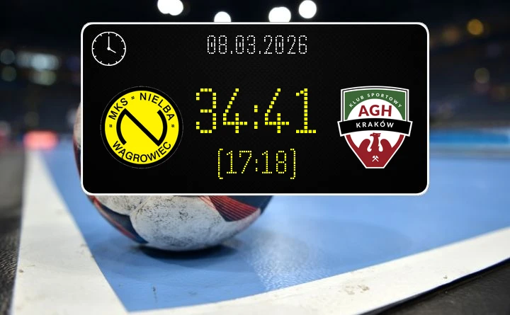 [PIŁKA RĘCZNA] MKS Nielba Wągrowiec – AZS AGH Kraków 34:41 – Liga Centralna, kolejka 19. Goście z Krakowa wygrali i umacniają pozycję w tabeli