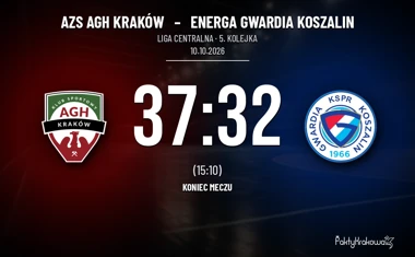 [PIŁKA RĘCZNA] Liga Centralna – AZS AGH Kraków – ENERGA GWARDIA Koszalin 37:32. Pięć bramek przewagi zrobiło różnicę