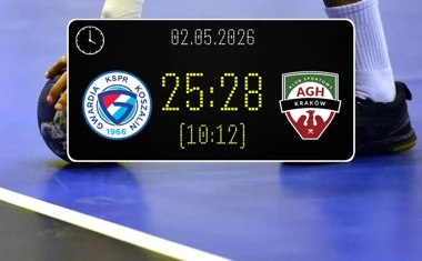 [PIŁKA RĘCZNA] Liga Centralna – ENERGA GWARDIA Koszalin – AZS AGH Kraków 25:28. Krakowianie biorą ważne punkty w 25. kolejce