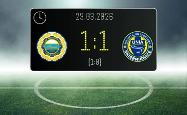 [PIŁKA NOŻNA] Hutnik Kraków – Unia Skierniewice 1:1 w Betclic 2. lidze – lider zatrzymany na Suchych Stawach