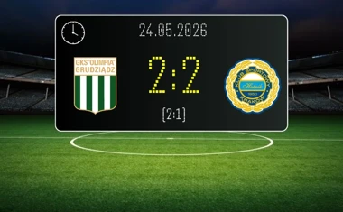 [PIŁKA NOŻNA] Betclic 2. liga – Olimpia Grudziądz – Hutnik Kraków 2:2 – remis po golu w doliczonym czasie gry