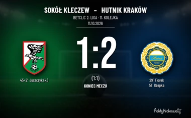 [PIŁKA NOŻNA] Sokół Kleczew – Hutnik Kraków 1:2 w Betclic 2. lidze. Krakowianie jadą na mecz z Chojniczanką po wygranej