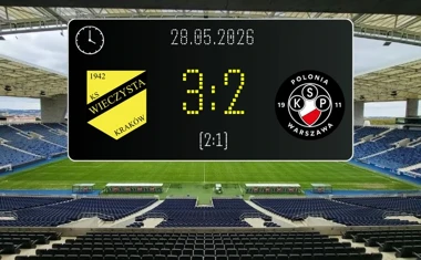 [PIŁKA NOŻNA] Wieczysta Kraków – Polonia Warszawa 3:2 w półfinale Betclic 1. ligi