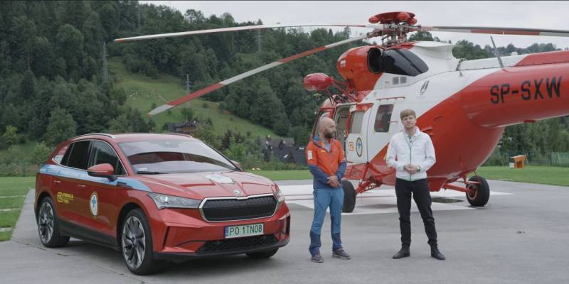 Dzień z życia ratownika TOPR ze ŠKODĄ ENYAQ iV