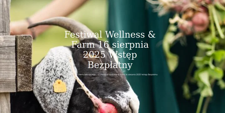 Wellness & Farm Festiwal 16.08 w Dosłońce Resort