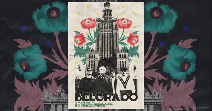 Obrazek przedstawia grafikę promocyjną wydarzenia Koncert Belgrado w Krakowie — 24 października 2025, Klub RE