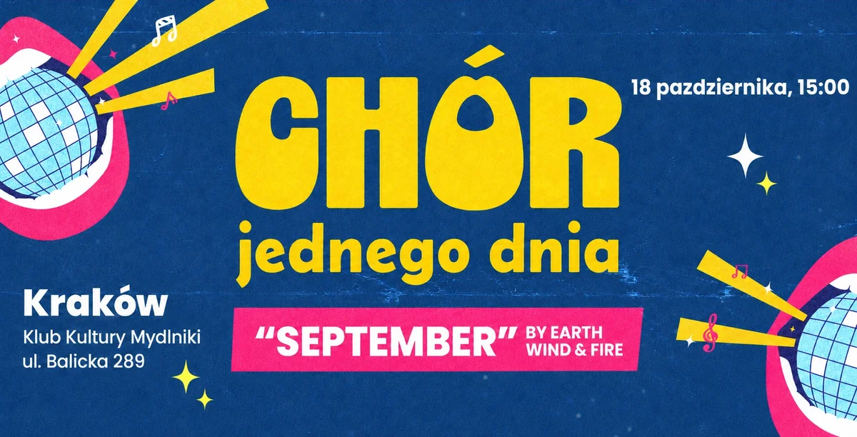 Grafika promocyjna wydarzenia Chór Jednego Dnia: September w Krakowie