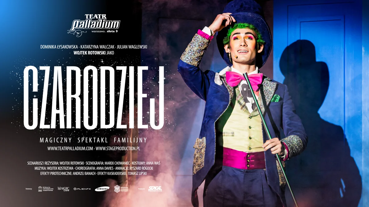 Grafika promocyjna wydarzenia Czarodziej magiczny spektakl familijny