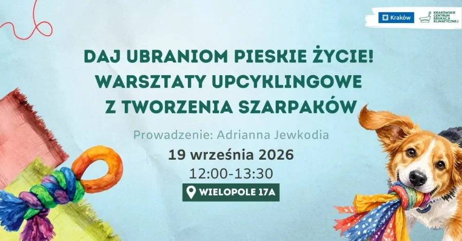 Grafika promocyjna wydarzenia Daj ubraniom pieskie życie!