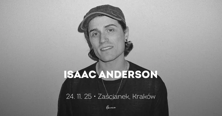 Grafika promocyjna wydarzenia Isaac Anderson • Kraków — koncert 24 listopada 2025