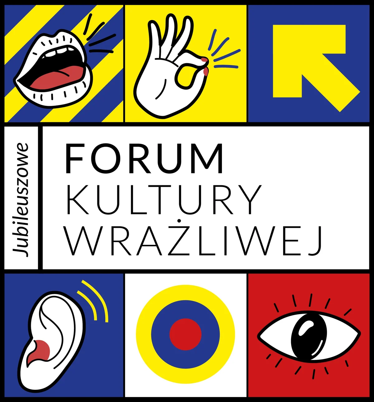 Grafika promocyjna wydarzenia Jubileuszowe Forum Kultury Wrażliwej