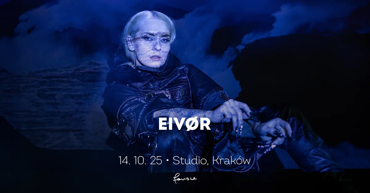 Grafika promocyjna wydarzenia Koncert Eivør w Krakowie – muzyka inspirowana Wyspami Owczymi