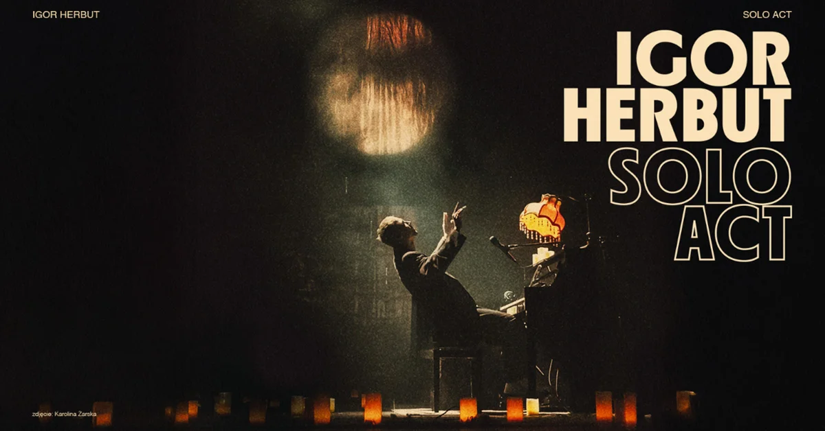 Grafika promocyjna wydarzenia Koncert solowy Igora Herbuta z fortepianem w Krakowie