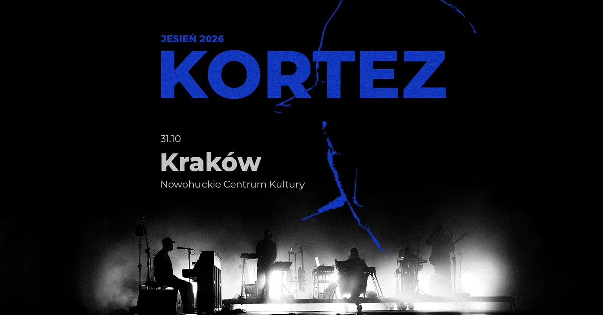 Grafika promocyjna wydarzenia Kortez w Krakowie jesienią