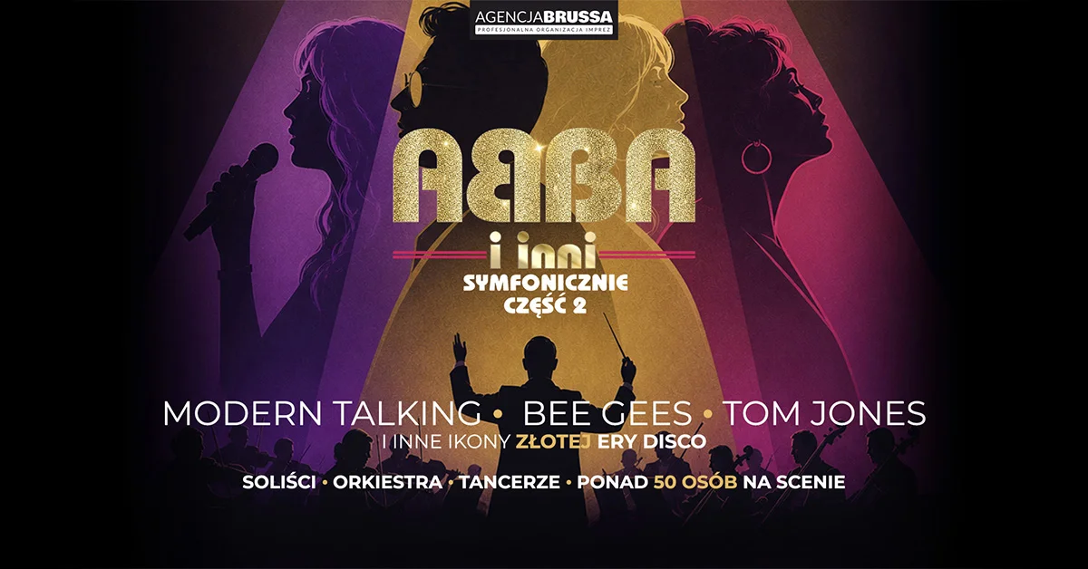 Grafika promocyjna wydarzenia Kraków: ABBA i INNI Symfonicznie II – koncert