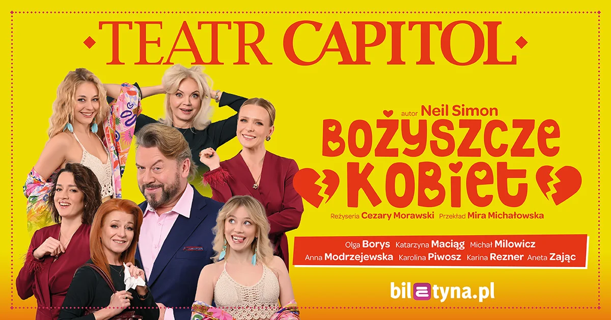 Grafika promocyjna wydarzenia Bożyszcze kobiet w Krakowie