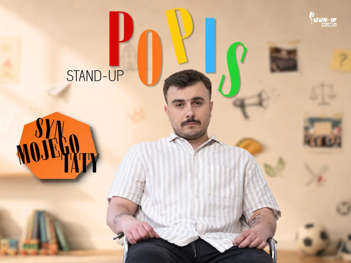Grafika promocyjna wydarzenia SynMojegoTaty – POPIS w Krakowie