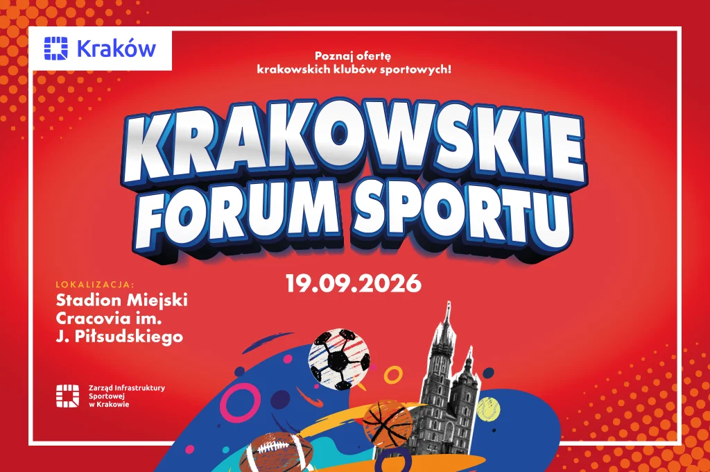 Grafika promocyjna wydarzenia Krakowskie Forum Sportu