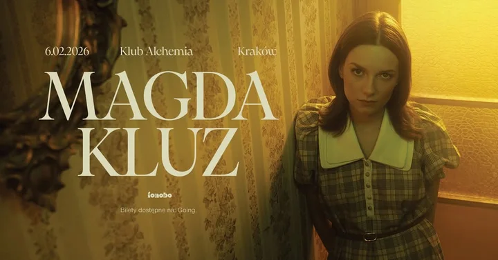 Grafika promocyjna wydarzenia Magda Kluz w Klubie Alchemia — Kraków, 6 lutego 2026