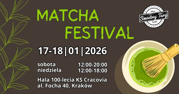Grafika promocyjna wydarzenia Matcha Festival Kraków — Festiwal Matchy