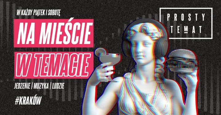 Obrazek przedstawia grafikę promocyjną wydarzenia Weekendowe sety DJ-skie w sercu Krakowa