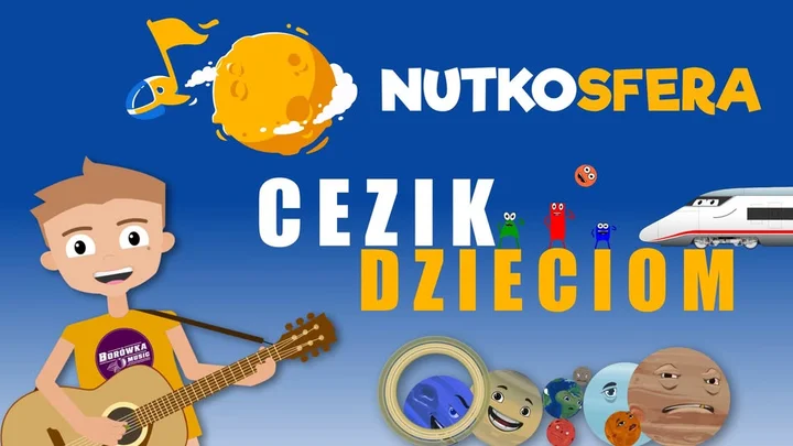 Grafika promocyjna wydarzenia NutkoSfera – CeZik dzieciom w Krakowie: rodzinny koncert w Nowohuckim Centrum Kultury