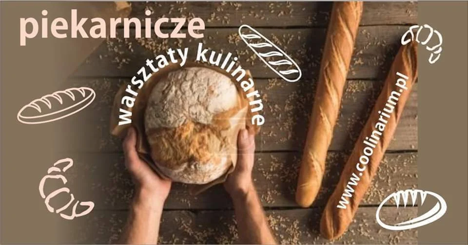 Grafika promocyjna wydarzenia Praktyczne warsztaty piekarnicze w Krakowie