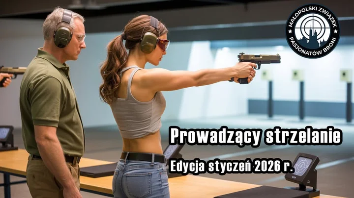 Grafika promocyjna wydarzenia Prowadzący strzelanie Kraków — kurs PZSS, 9–11 stycznia 2026