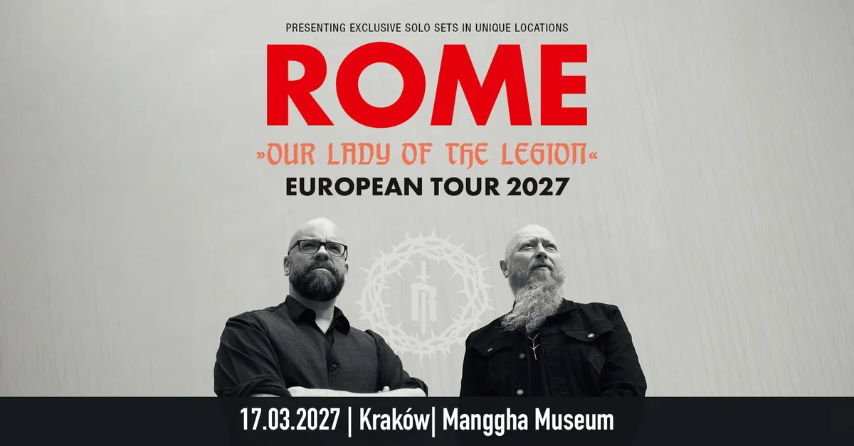 Grafika promocyjna wydarzenia ROME + OF THE WAND AND THE MOON w Krakowie