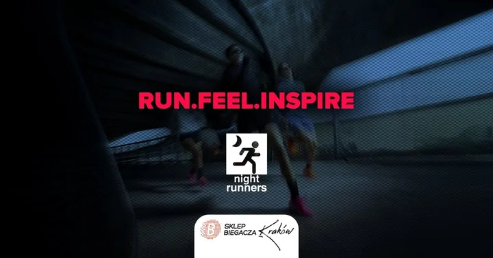 Grafika promocyjna wydarzenia Run.Feel.Inspire Kraków – wieczorny trening i test butów Nike