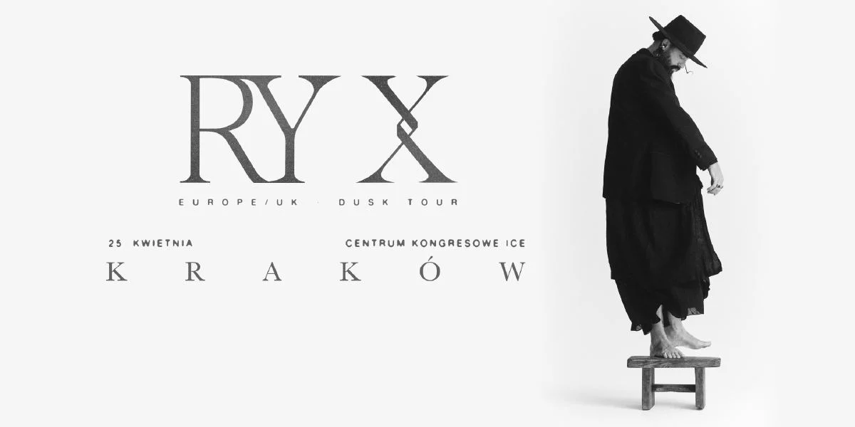 Grafika promocyjna wydarzenia RY X Kraków: koncert 2027