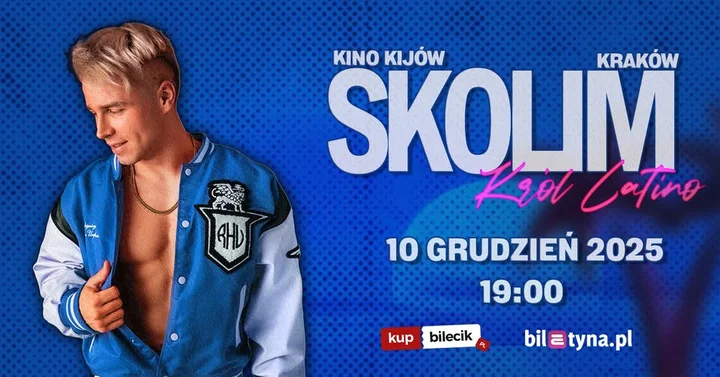 Obrazek przedstawia grafikę promocyjną wydarzenia Koncert Skolimowskiego w kinie Kijów w Krakowie
