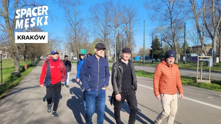 Grafika promocyjna wydarzenia Spacer Męski KRAKÓW — poranny spacer i wsparcie w męskim gronie