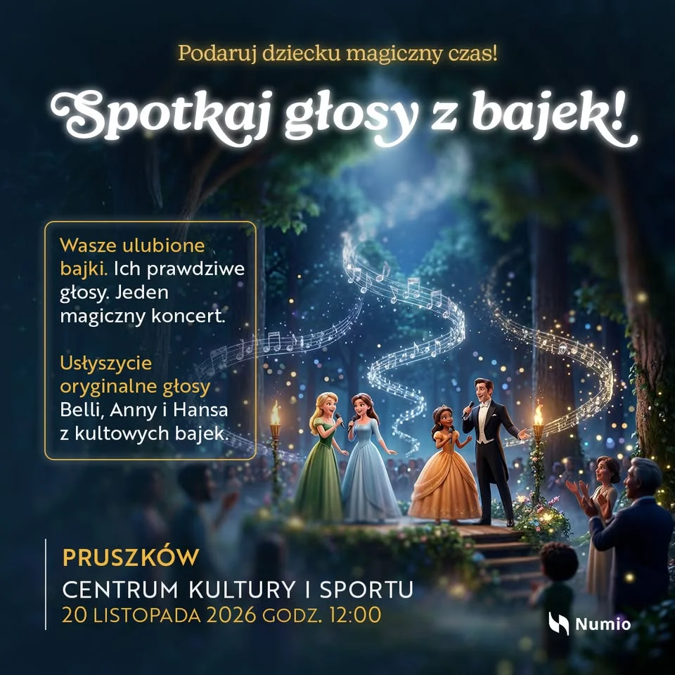 Grafika promocyjna wydarzenia Spotkaj Głosy z Bajek – Kraków: bajkowe spotkanie