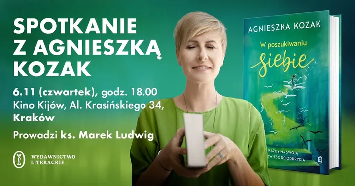 Obrazek przedstawia grafikę promocyjną wydarzenia Spotkanie autorskie z Markiem Ludwigiem w Krakowie