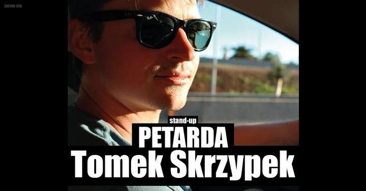 Grafika promocyjna wydarzenia Stand-up: Tomek Skrzypek – PETARDA (Kraków, IV termin)