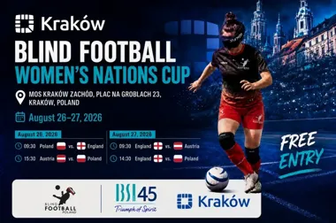Grafika promocyjna wydarzenia Blind Football Women’s Nations Cup