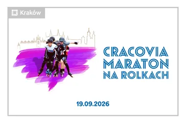 Grafika promocyjna wydarzenia Cracovia Maraton na Rolkach