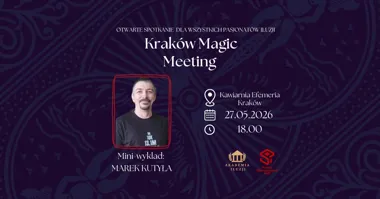 Grafika promocyjna wydarzenia Kraków Magic Meeting #14 – otwarte spotkanie iluzjonistów w Krakowie