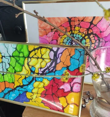 Grafika promocyjna wydarzenia Neurograficzny Kraków — Szamański Deszcz: warsztat rysunku neurograficznego