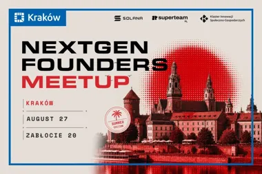 Grafika promocyjna wydarzenia NextGen Founders Meetup