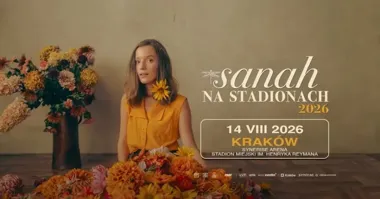 Grafika promocyjna wydarzenia sanah NA STADIONACH