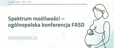 Grafika promocyjna wydarzenia Spektrum możliwości – ogólnopolska konferencja FASD