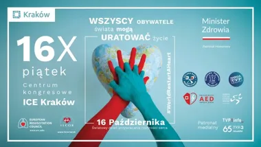 Grafika promocyjna wydarzenia Światowy Dzień Przywracania Czynności Serca