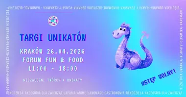 Grafika promocyjna wydarzenia Targi Unikatów w Krakowie — 26 kwietnia 2026