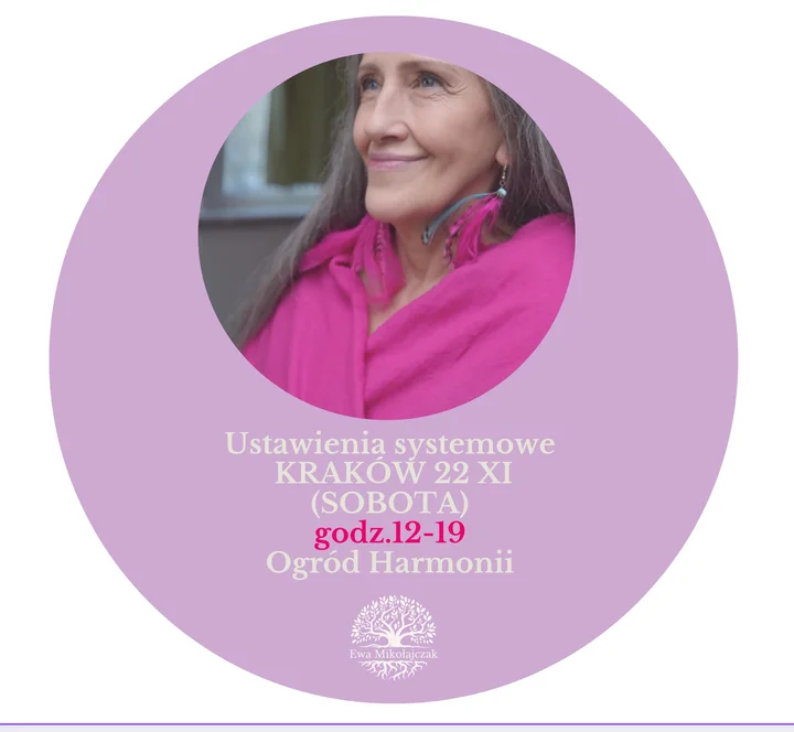 Grafika promocyjna wydarzenia Ustawienia systemowe KRAKÓW — jednorazowe sesje terapeutyczne z Ewą Mikołajczak